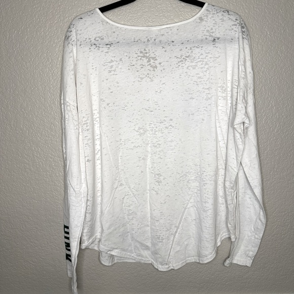 PINK Oregon Ducks Long Sleeve White T-Shirt Size Large - Picture 4 of 6